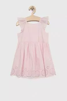GAP детское хлопковое платье, розовый