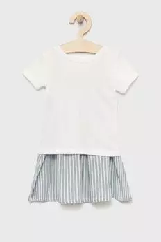 GAP детское льняное платье, синий