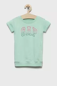 GAP детское платье, бирюзовый