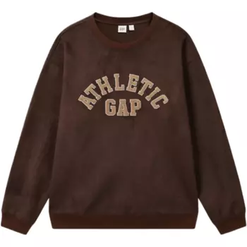 GAP Осенняя толстовка унисекс коричневого цвета