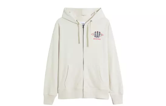 GAP Толстовка унисекс серо-белая