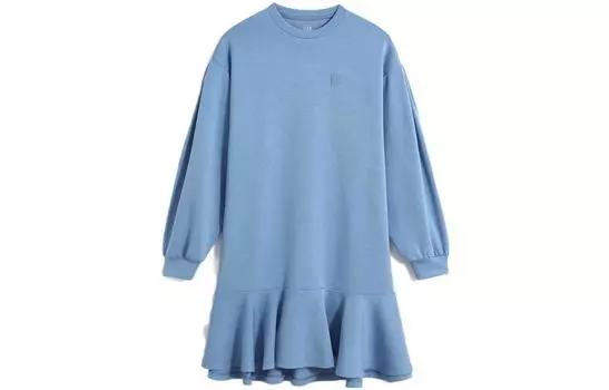 GAP Женское платье с длинными рукавами, цвет Blue