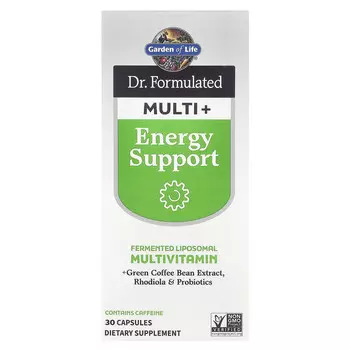 Garden of Life, Компания Dr. Formated Multi +, Energy Support, 30 капсул