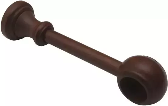 GARDINIA Держатель карниза "закрытая опора для 28 мм", (1 шт.), комплект карнизов серии Lugano Classic 28 мм Длина: 17 см, цвет nussbaum
