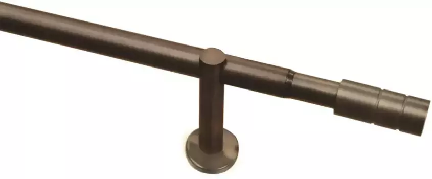GARDINIA Карниз "Комплект карнизов металлический 22/25 мм", 1 направляющая, выдвижной, 1 направляющая 100–190 см, 25 мм, цвет bronzefarben