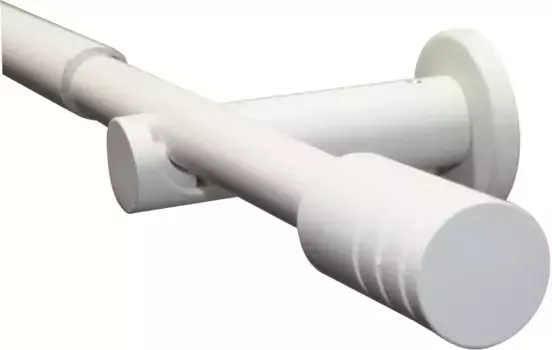 GARDINIA Карниз "Набор карнизов 16/19 мм", 1 направляющая, выдвижной, 1 направляющая 120–210 см, 19 мм, цвет elfenbeinfarben