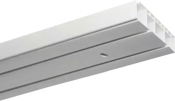 GARDINIA Карниз "Набор карнизов GK2", 2 направляющие, фиксированный размер, 2 направляющие 150 см, белый