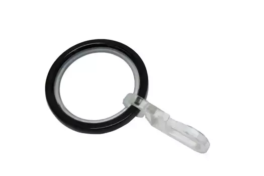 GARDINIA Кольцо для штор "Чикаго", (10 шт.), серия однопрограммная Чикаго 20 мм : 2 см, черный