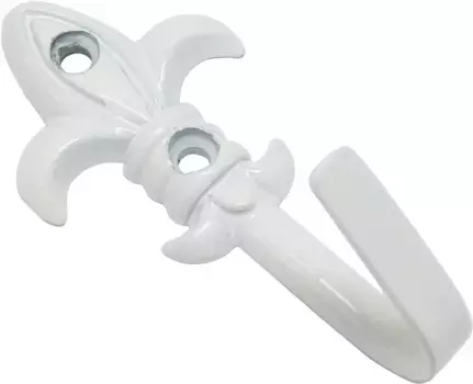 GARDINIA крючки для галстука "декоративные крючки (крючки для галстука) лилия", (2 шт.), для сбора и драпировки Л: 5,5 см, белый