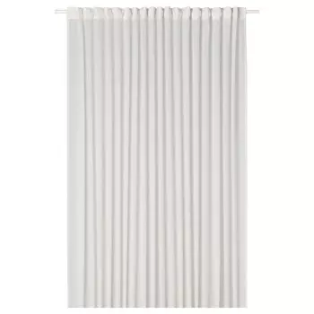 Гардинная штора, 1 шарф, белый, 300х250 см, ROSENROBINIA IKEA