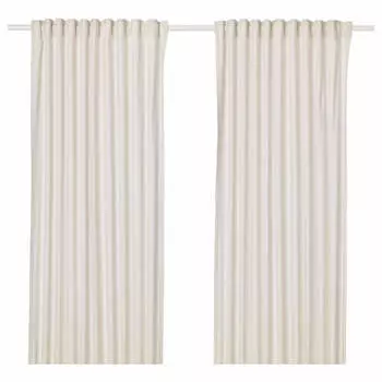 Гардины Ikea Hannalill 145x300 см, 1 пара, светло-розовый
