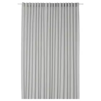 Гардины прозрачные, светло-серые, 300х300 см, ROSENROBINIA IKEA