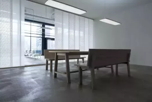 GARESA Карниз для штор "Компактный панельный карниз", 3 направляющие, желаемая длина, алюминиевый рельс для штор с планерами, выдвижной, потолочный Л: 100 см, белый