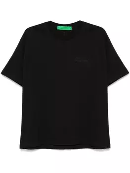 Garment workshop футболка с вышитым логотипом, черный