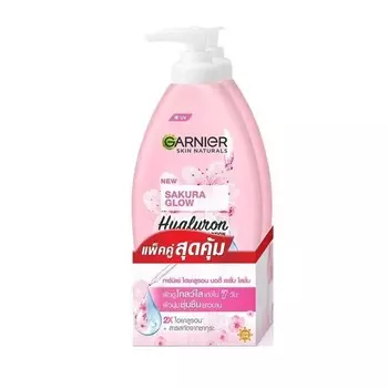 Garnier Body Sakura Glow Nourishing Radiance Serum Молочко UV 400 мл. Двойной пакет, Pink