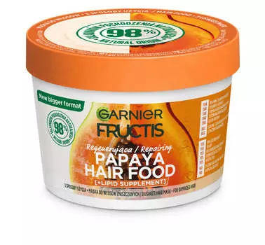 Garnier Fructis Papaya Hair Food восстанавливающая маска для поврежденных волос 400мл