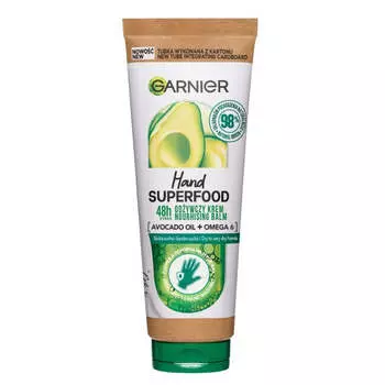Garnier Крем для рук Hand Superfood Avocado питательный с маслом авокадо и кислотой омега-6 75мл