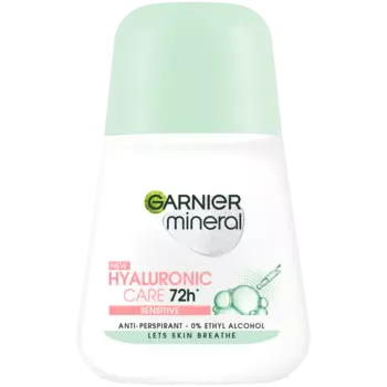 Garnier Mineral Hyaluronic Care 72h Sensitive шариковый антиперспирант для женщин, 50 мл
