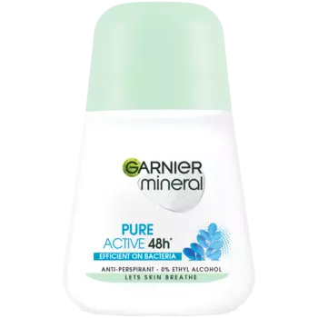 Garnier Mineral Pure Active 48h шариковый антиперспирант для женщин, 50 мл