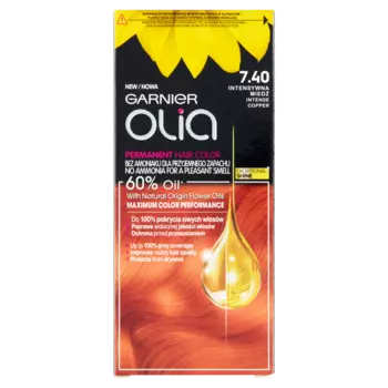 Garnier Olia краска для волос 7.40 интенсивная медь, 1 упаковка