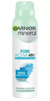 Garnier Pure Active антиперспирант для женщин, 150 ml