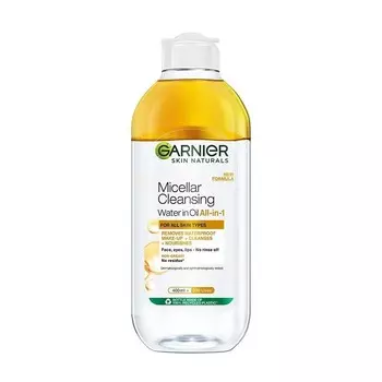 Garnier Skin Naturals Мицеллярная очищающая вода в масле «Все в 1», 400 мл. , White