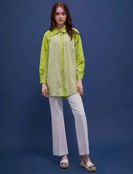 Гарнир Рубашки Фисташково-Зеленый Kayra