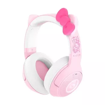 Гарнитура игровая беспроводная Razer Kraken Kitty V2 BT, Hello Kitty & Friends Edition, розовый/белый