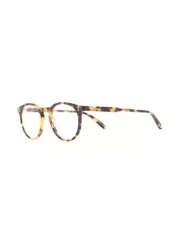 Garrett Leight очки Carlton в круглой оправе, коричневый