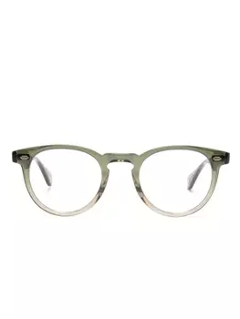 Garrett Leight очки Hercules, зеленый