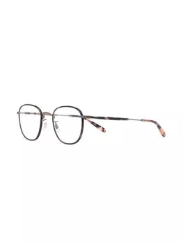 Garrett Leight очки в круглой оправе, коричневый