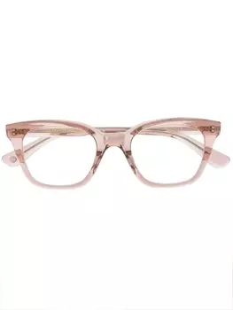 Garrett Leight очки в квадратной оправе, нейтральный цвет