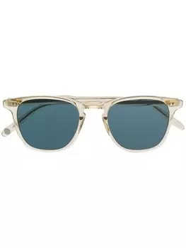 Garrett Leight солнцезащитные очки-пилоты в квадратной оправе, серый