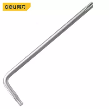 Гастроном матовый длинный со средним отверстием в форме цветка внутренний шестигранник Т25 (12 шт./упак.) Ключ шестигранный Г-образный ручной инструмент для ремонта DL2145 Deli