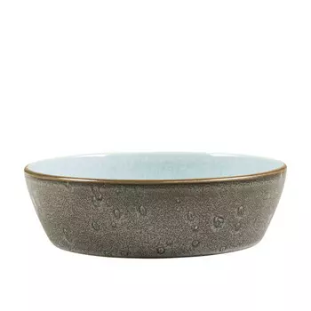 Гастросерая/голубая суповая тарелка д: 18 см / высота: 4,8 см Bitz, серо-голубой