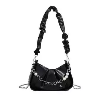 Gatoer Женская сумка через плечо, Цветочный дизайн белый + подарочный пакет + поздравительная открытка