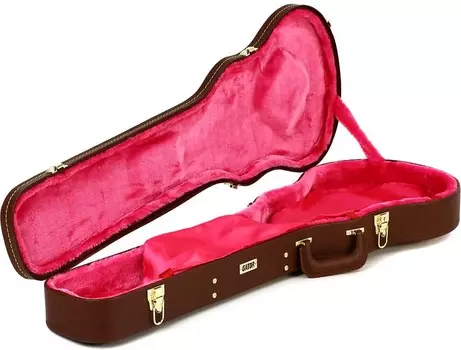 Gator Deluxe Wood Case - электрогитара с одним вырезом (комплект из 2 шт.) GW-LP-BROWN=2