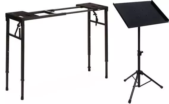 Gator Frameworks GFW-UTILITY-TBL Усиленный стол для клавиатуры Комплект с Gator Frameworks GFW-UTL-MEDIATRAY1 Компактная регулируемая подставка для лотка для носителей GFW-UTL-MEDIATRAY1=1 GFW-UTILITY-TBL=1
