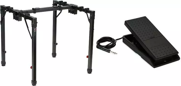 Gator Frameworks GFW-UTL-WS250 Складная рабочая станция с регулируемой Т-образной подставкой и педалью громкости/экспрессии Yamaha FC7 Yamaha + Gator Frameworks FC7=1 GFW-UTL-WS250=1