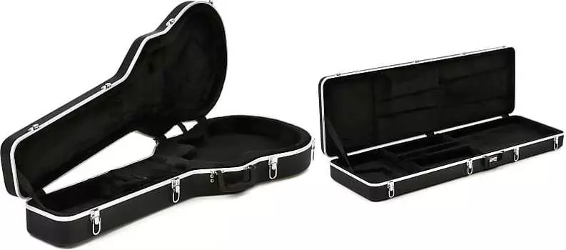 Gator GC-LPS Deluxe Литой корпус из АБС-пластика для электрогитары с одним вырезом Комплект с корпусом для электробас-гитары Gator GC-Bass Deluxe Литой из АБС-пластика GC-Bass=1 GC-LPS=1
