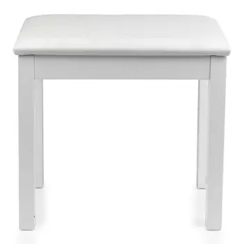 Gator GFW-KEYBENCH-WDWH Традиционная деревянная скамья для фортепиано белого цвета