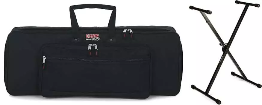 Gator GKB-49 Padded Keyboard Gig Bag в комплекте со стойкой On-Stage KS7190 Classic Single-X Gator + On-Stage GKB-49=1 KS7190=1