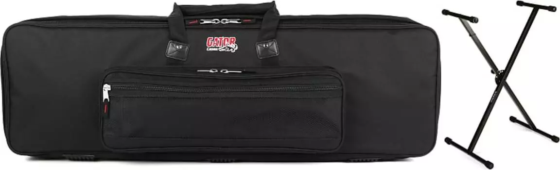 Gator GKB-61 SLIM Keyboard Gig Bag Комплект со сценическими стойками KS7190 Classic Single-X Stand Gator + On-Stage GKB-61 SLIM=1 KS7190=1