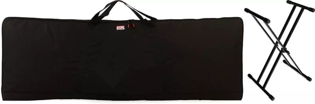 Gator GKBE-88 Economy Keyboard Gig Bag в комплекте с Gator Frameworks GFW-KEY-2000X Deluxe X-Style Keyboard Stand Gator Frameworks + Gator GFW-KEY-2000X=1 GKBE-88=1