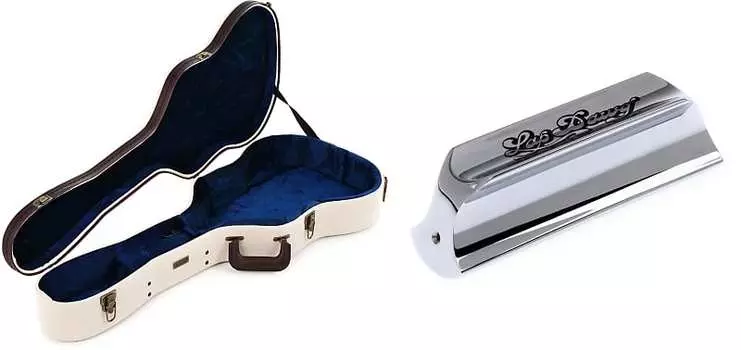 Gator Journeyman Deluxe Wood Case - комплект резонаторного футляра с гитарным слайдером Dunlop 926 Lap Dawg Tonebar Gator + Dunlop GW-JM RESO=1 926=1