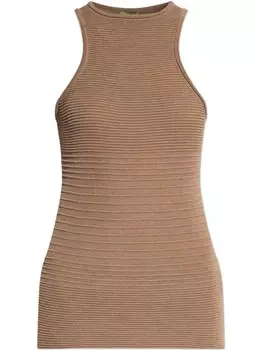 GAUGE81 ребристый топ, коричневый