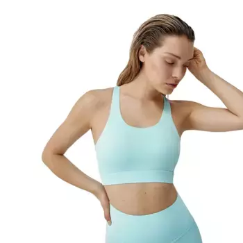 Gauri Born Living Женский топ для йоги Born Living Yoga, голубой