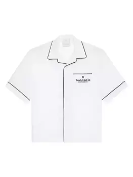 Гавайская рубашка из льна Givenchy, белый