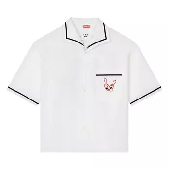 Гавайская рубашка Kenzo Bowling Elephant Off White