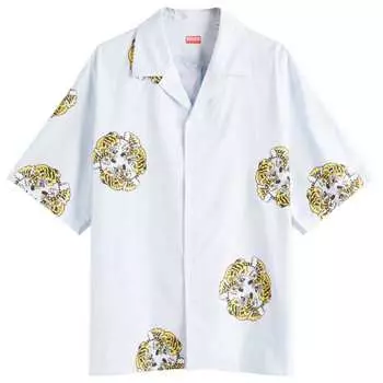 Гавайская рубашка с коротким рукавом из коллекции Verdy Kenzo, голубой